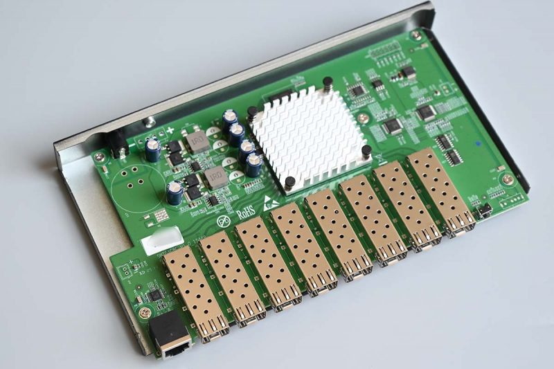 联果8口万兆三层全光交换机LG-SWTGW3C8F拆机测评