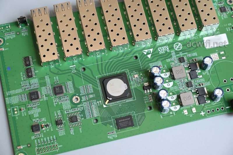 联果8口万兆三层全光交换机LG-SWTGW3C8F拆机测评