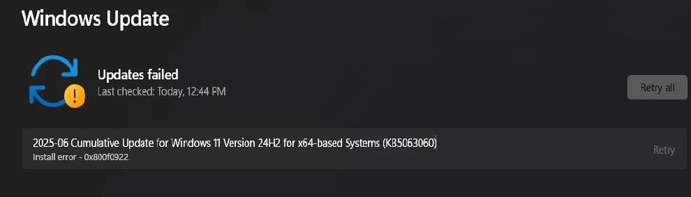 微软重发补丁再曝安装失败故障! Win11 24H2 六月更新风波至今未平
